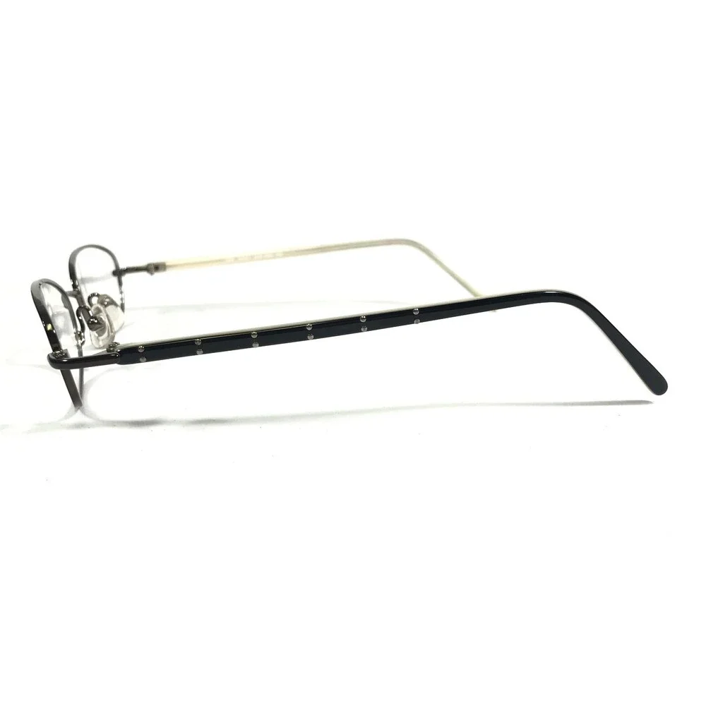 Nine West Petite Eyeglasses Frames 309 FB9 Black White Rectangular 49-16-130
